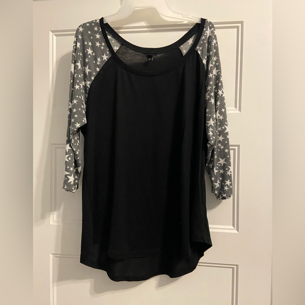Torrid 3/4 Sleeve Raglan Top